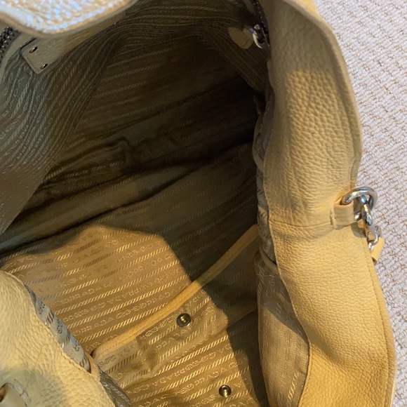 PRADA beige leather tote with crossbod and handles - Picture 8 of 8